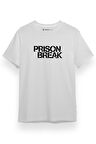 Prison Break Letter Beyaz Kısa kol Erkek Tshirt