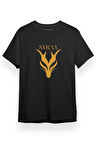 House Of The Dragon Syrax Siyah Kısa kol Erkek Tshirt