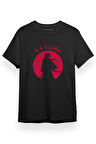 Rurouni Kenshin Silhouette Siyah Kısa kol Erkek Tshirt