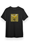 Yellow Jackets Mascot Symbol Siyah Kısa kol Erkek Tshirt