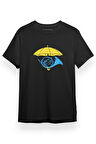 How I Met Your Mother Umbrella Trumpet Siyah Kısa kol Erkek Tshirt