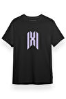 Monsta X New Logo Siyah Kısa kol Erkek Tshirt