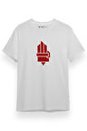 The Hunger Games Hand Beyaz Kısa kol Erkek Tshirt