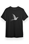 Black Bird Icon Siyah Kısa kol Erkek Tshirt