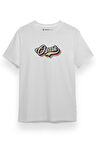 Ozark Rainbow Letter Beyaz Kısa kol Erkek Tshirt