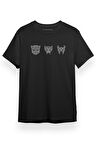 Transformers Rise Of The Beasts Icons Siyah Kısa kol Erkek Tshirt