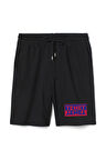 Tenet Double Color Logo Erkek Siyah Şort