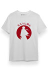 Rurouni Kenshin Silhouette Beyaz Kısa kol Erkek Tshirt
