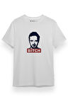 Breaking Bad Jesse Pinkman Bitch Beyaz Kısa kol Erkek Tshirt