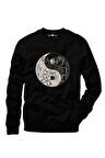 Tshirthane Stranger Things Ying Yang Upside Down Sevgili Kapşonlu