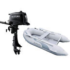 Coralsea 270 Ahşap Tabanlı Şişme Bot + Suzuki 6 HP Deniz Motoru