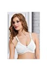 Kadın Beyaz Penye Toparlayıcı Sütyen 351