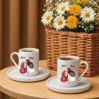 Kişiye Özel İkili Arkadaş Temalı Türk Kahvesi Fincan Seti – Hediyelik