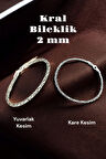 925 Ayar Gümüş 2 Mm Kral Bileklik