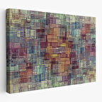 Soyut Yağlıboya Görünüm Dekoratif Kanvas Tablo-3446