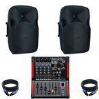 DJ PRO HAZIR 1200 WATT PASİF SES SİSTEMİ PAKET-4