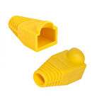 sarı Rj45 cover plastik Koruyucu kılıf  cat5,cat6 uyumlu 100 ad.