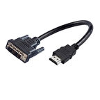 Hdmi to DVI 18+1 çevirici kablo hdmı-dvı18+1 çevirici 20cm kablo