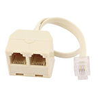 RJ11 2in1 Spitter rj11 telefon hat çoklayıcı splitter 1 giriş 2 çıkış