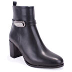 Dagoster DZA07-7251759 Siyah Klasik Topuklu Kadın Bot