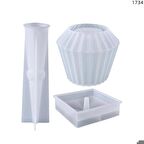 Silikon Model2 Abajur Kalıbı - Hobi Silikon Kalıbı -Kod:482