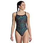 Overview Swimsuit Challeng Kadın Siyah Yüzücü Mayosu 006636550