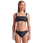 Rainbow Monogram Kadın Siyah Yüzücü Bikini 007078515