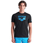 Water Prints Erkek Siyah Günlük Stil T-Shirt 009403500