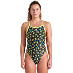 Olives Swimsuit Xcriss Cross Kadın Siyah Yüzücü Mayosu 009465550