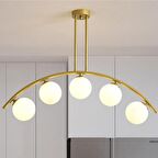 Fralde 5 Li Gold Modern Mutfak Cafe Restoran için Uygun Retro Salon Avize