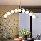 Fralde 9 Lu Gold Modern Mutfak Cafe Restoran için Uygun Retro Salon Avize