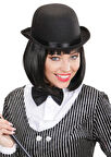 Nessiworld Charlie Chaplin Stil Yetişkin Şapkası – Siyah Melon Parti Şapkası