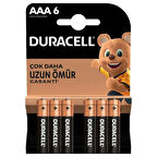 Nessiworld Duracell 6'Lı AAA İnce Kalem Pil