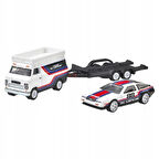 Nessiworld Car Culture Team Transport DMC DeLorean & HW Rally Hauler Diecast Car