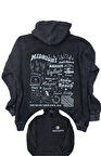 Unisex Midnights Sırt Baskılı Kapüşonlu Yıkamalı Sweatshirt, Oversize Taylor Swift Vintage Hoodie