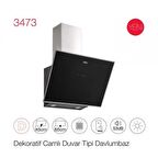 Esty 3473B Siyah Ankastre Davlumbaz