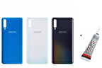 SAMSUNG A50 A505 Arka Batarya Pil Kapağı MAVİ  (B7000 15 ML Yapıştırıcı)