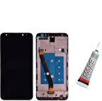 Huawei Mate 10 Lite Ekran Dokunmatik Çıtalı (SİYAH) B7000 YAPIŞTIRICI