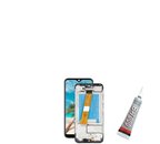 SAMSUNG Galaxy M01,M105 Uyumlu ORG  Ekran Dokunmatik Çıtalı (SİYAH) B7000 YAPIŞTIRICI