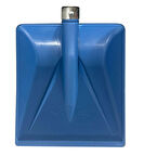 Plastik Faryap Kar Küreği Çok Amaçlı Kürek 37x33cm Metal Bilezikli (Sapsız)