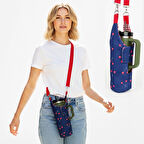 Woodycord El Yapımı Kiraz Matara Termos Kılıfı Kulplu Model Quencher Pipetli 1,18