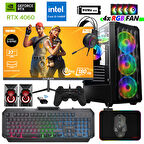 Xaser Delux X48 i5 14400F 16GB DDR5 Ram 512GB M.2 NVMe SSD 8GB RTX4060 27" 180Hz Masaüstü Oyuncu Bilgisayarı