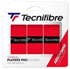 Tecnifibre Players Pro Overgrip 3'lü 0.5mm Kırmızı Tenis Gribi 52ATPPLARD