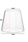 1 Adet Şeffaf Kurşunsuz Cam Bardak