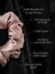 Kadın Saten Toka / M - Bronz Pudra – Tekli Lüks Lastik Model Scrunchie