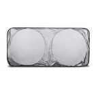 Coofbe 142x67 CM Araç Ön Cam Güneşlik Araç Ön Cam Koruyucu Araç Perdesi Araç Güneşlik Koruyucu Branda 