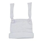 Kardeşler 437011 Boncuklu Bebek Şapkası 0-6 Ay Beyaz