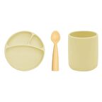 Oioi Porsiyon Tabak+Bardak+Nam Nam Kaşık 3'Lü Set