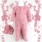 Sebi Bebe Güllü Şapkalı Bebek Tulumu 1108