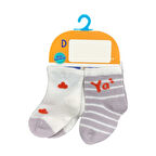 Defne Baby 2'li Bebek Çorabı E002-24